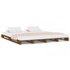 vidaXL Cama de paletes 120x200 cm pinho maci&ccedil;o castanho mel