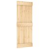 vidaXL Porta Deslizante NARVIK Natural e Preto 80 x 210 cm (152,5 cm)