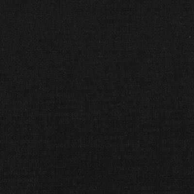 vidaXL Cabeceira de cama c/ abas tecido 83x16x118/128 cm preto