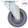 vidaXL 16 pcs rodas girat&oacute;rias 75 mm