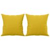 vidaXL Sof&aacute; 3 lugares c/ almofadas decorativas 180 cm veludo amarelo