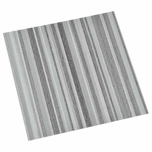 vidaXL Pranchas de Piso Autoadesivo Cinza e Preto 30,5 x 30,5 cm