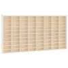 vidaXL Vitrine de colecionador de madeira com 80 compartimentos 80x4,5x40,5cm