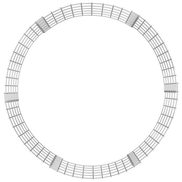 vidaXL Compostor de jardim &Oslash;100x50 cm a&ccedil;o galvanizado