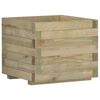 vidaXL Vaso/floreira quadrado 50x50x40 cm madeira