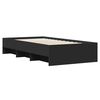 vidaXL Estrutura de cama 90x200 cm derivados de madeira preto