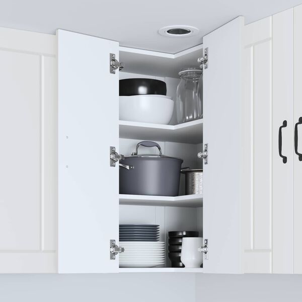 vidaXL Arm&aacute;rio de Cozinha Lucca Branco 57 x 57 x 80 cm