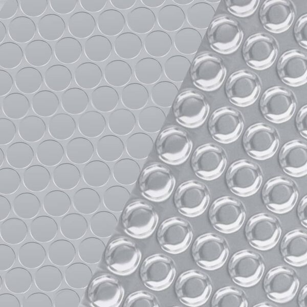 vidaXL Cobertura para piscina 400x200 cm PE prateado