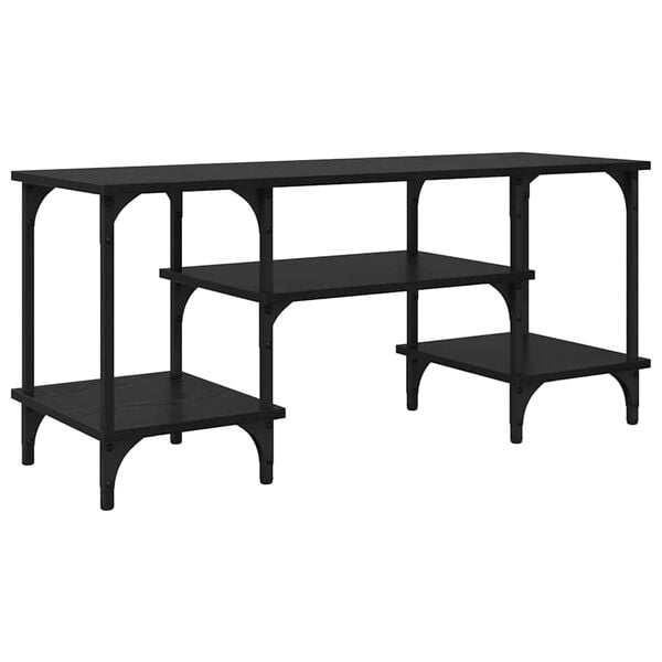 vidaXL Gabinete para TV Carvalho Preto 102 x 35 x 45,5 cm