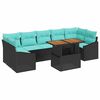 vidaXL Conjunto de Sof&aacute; de Jardim 8 unid. 7-N&uacute;mero de lugares