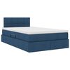 vidaXL Cama com arruma&ccedil;&atilde;o e colch&atilde;o com colch&atilde;o Azul 120 x 200 cm