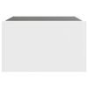 vidaXL Mesa de centro luzes LED Infinity 50x50x30 cm branco