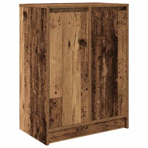 vidaXL Arm&aacute;rio para sapatos 57x34x76 cm contraplacado madeira velha