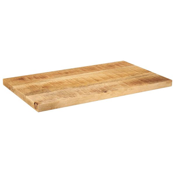 vidaXL Tampo de mesa retangular 50x20x3,8 cm mangueira &aacute;spera maci&ccedil;a