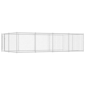 vidaXL Canil de exterior 7,6x3,8x1,9 m