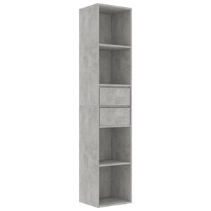 vidaXL Estante 36x30x171 cm derivados de madeira cinzento cimento