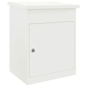 vidaXL Caixa para entrega de pacotes Branco 47,5 x 38 x 59 cm A&ccedil;o