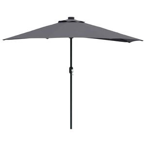 vidaXL Guarda-sol de Jardim 294 x 150 x 224 cm Poli&eacute;ster e A&ccedil;o