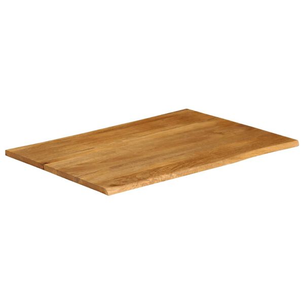 vidaXL Tampo de mesa c/ borda viva 90x80x2,5 cm mangueira maci&ccedil;a