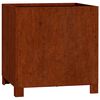vidaXL Vasos/floreira c/ pernas 2pcs 40x40x40cm a&ccedil;o corten enferrujado