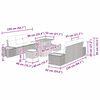vidaXL Conjunto de Sof&aacute; de Jardim 9 pcs Cinzeto Rattan Sint&eacute;tico