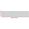 vidaXL Tapete retangular 60x300 cm bambu castanho