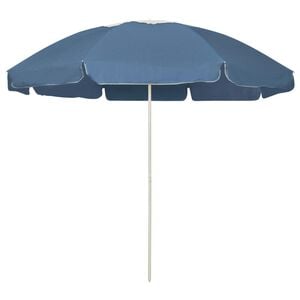 vidaXL Guarda-sol de praia 240 cm azul