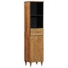 vidaXL Arm&aacute;rio de casa de banho 38x33x160 cm mangueira maci&ccedil;a