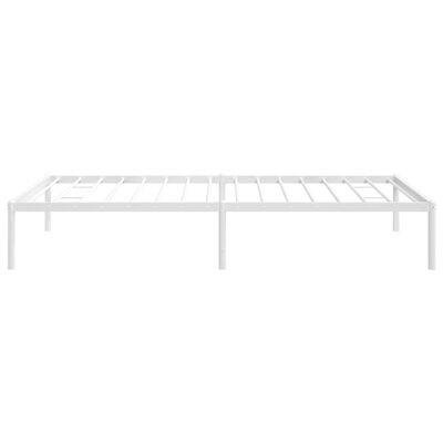 vidaXL Estrutura de cama 100x190 cm metal branco
