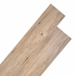 vidaXL Pranchas de Piso Castanho 5,26 m&sup2; 18 unid. PVC