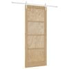 vidaXL Porta Deslizante ORKDAL Natural e Branco 86 x 211 cm