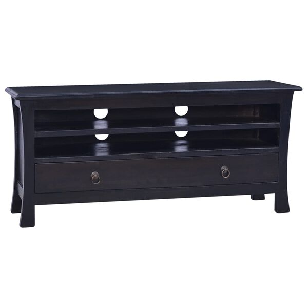vidaXL M&oacute;vel de TV 100x30x45 cm mogno maci&ccedil;o castanho caf&eacute; preto-claro
