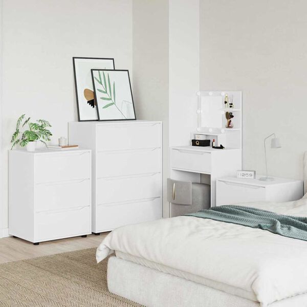 vidaXL Gabinetes de Armazenamento 2 pcs Branco 80 x 48 x 105 cm