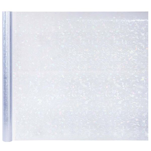 vidaXL Pel&iacute;culas para janela 3 pcs PVC fosco padr&atilde;o arco-&iacute;ris 3D