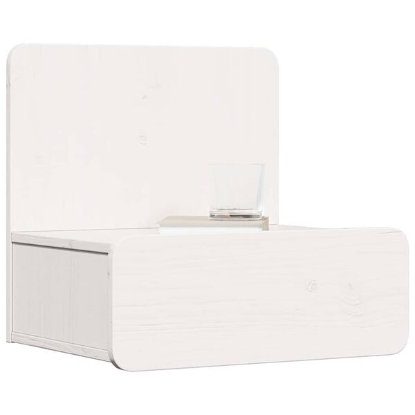 vidaXL Mesa-de-cabeceira com gaveta 2 pcs Branco 44 x 32,5 x 40 cm