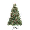 vidaXL &Aacute;rvore de Natal Artificial Verde 240 cm PVC e Metal