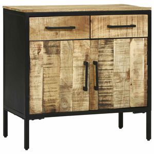 vidaXL Buffet com gaveta 70 x 35 x 70 cm Madeira de mangueira maci&ccedil;a