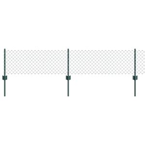 vidaXL Cerca de Cadeia com Poste 10 x 0,4 m (L x A)
