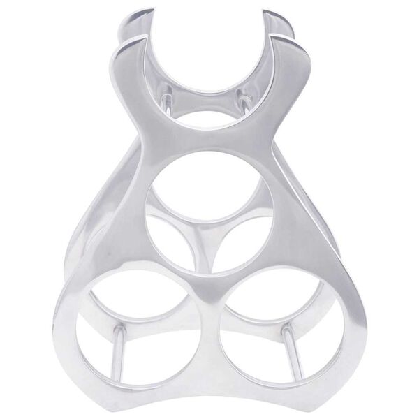 vidaXL Escorredor de Vinho Prateado 32 x 14 x 37.5 cm Alum&iacute;nio