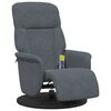 vidaXL Cadeira de Massagem Recliner Cinza Escuro 91 x 71 x 105 cm