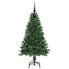 vidaXL &Aacute;rvore de Natal Artificial Verde 120 cm PVC, A&ccedil;o e Pl&aacute;stico