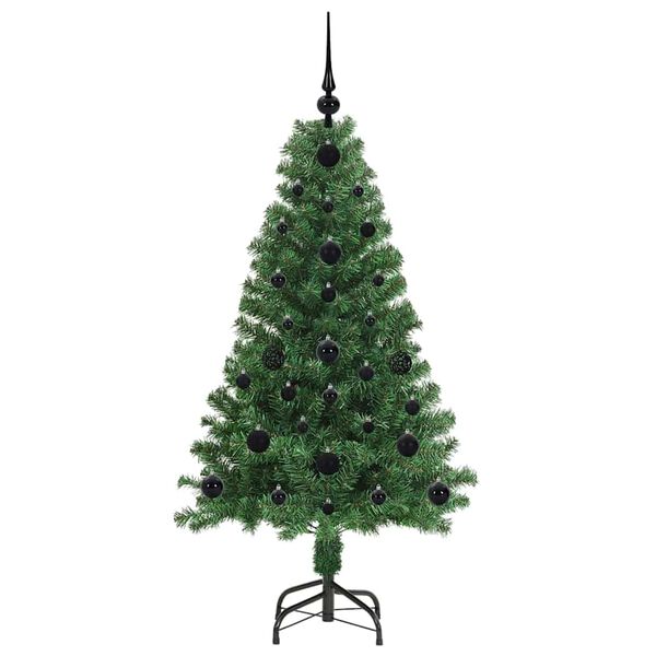vidaXL &Aacute;rvore de Natal Artificial Verde 120 cm PVC, A&ccedil;o e Pl&aacute;stico