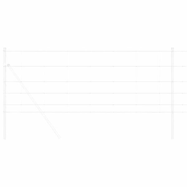 vidaXL Cerca de campo Prateado 50 x 0,8 m A&ccedil;o galvanizado