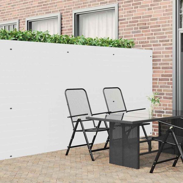 vidaXL Cerca de jardim dupla face branco 1,8x5 m PVC