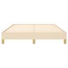vidaXL Estrutura de cama sem colchão 160x200 cm tecido cor creme