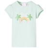 T-shirt infantil menta-claro 116