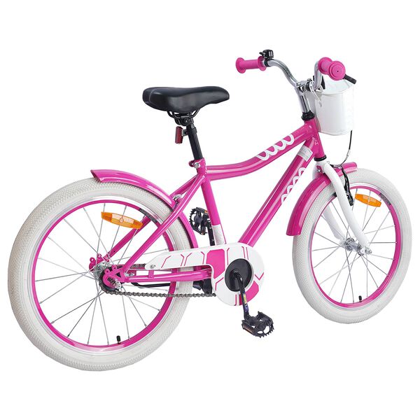 vidaXL Bicicleta Infantil 18 Polegadas para 5-7 anos Rosa