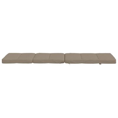 vidaXL Almofadões cadeira terraço 2pcs tecido oxford cinza-acastanhado