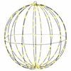 vidaXL Bola com 192 LEDs Branco quente 59,5 x 59,5 x 63 cm Metal