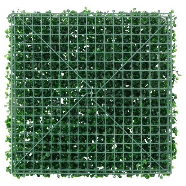 vidaXL Veda&ccedil;&atilde;o de arbusto artificial&nbsp;24 pcs 50x50 cm verde
